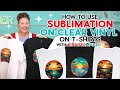 How to Do Sublimation on Clear HTV Vinyl for 100% Cotton or Dark T-shirts