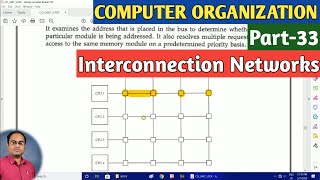 COMPUTER ORGANIZATION | Part-33 | Interconnection Networks