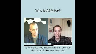 Who is Account Based Marketing (ABM) for?