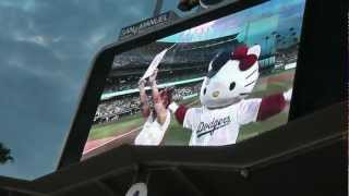 Yuko Yamaguchi Draws Live Exclusive Dodger Hello Kitty Design at Dodger Stadium