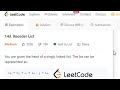 Reorder List | leetcode 143 | Reorder List Java Solution | Reorder List - JAVA | CoderNight
