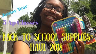 Back to School Supplies Haul 2018 Junior Year (almost aesthetic:) For 5 AP Class