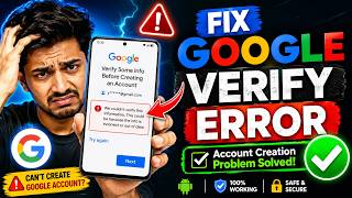 How To Fix Verify Some Info Before Creating An Account Error 100 Working
