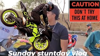 Goan boys sunday stuntday vlog #sameerkhatibstunts #bikestunts #cyclestunt #vlog #stunt #trending