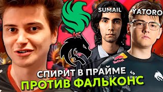 РАМЗЕС СМОТРИТ ЗА ИГРОЙ СПИРИТОВ В ПРАЙМЕ ПРОТИВ ФАЛЬКОНС! | RAMZES SPIRIT VS FALCONS