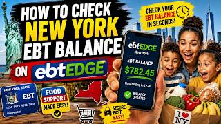 How to check New York EBT balance on ebtEDGE