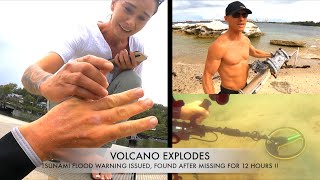 Search for Lady UNDERWATER After Volcano EXPLODES!! Metal Detecting Flood Waters