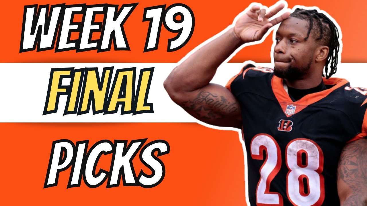 WEEK 19 DRAFTKINGS NFL DFS | Final Picks - YouTube