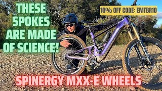 Spinergy MXX-e Carbon Wheelset Review - Carbon wheels with PBO fiber spokes for ebikes, enduro bikes