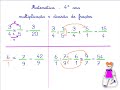 multiplicação e divisão de frações (com narração)