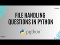 File Handling in Python – Beginner Practice Quiz with Solutions