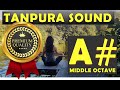 A# Tanpura | A Sharp Tanpura Scale (Middle Octave 5th Black)