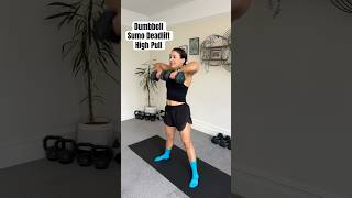 Sumo Deadlift High Pull #howtoexercise #dumbbellexercise #sumodeadlifts