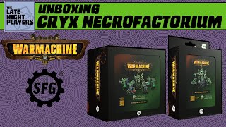 Warmachine Unboxing - Cryx Necrofactorium Command Starter and Battlegroup Box