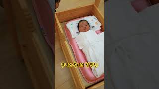 동생을 처음 본 누나의 반응 #남매일상 #아기 #baby #신생아 #산후조리원