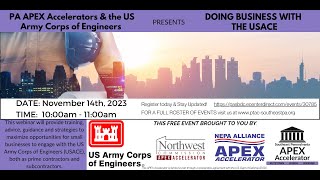 Doing Business with the US Army Corps of Engineers (USACE) - Philadelphia (NAP) District