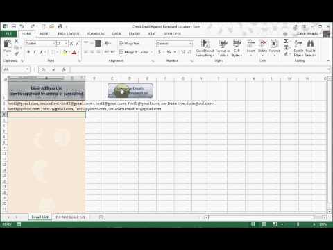 Check Email Against Your Removed List in Excel Check Email Against Your Removed List in Excel