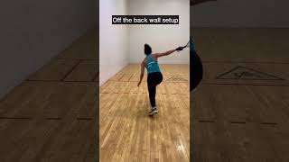 4/5 of our favorite drills! Off the back wall shots! Go practice! #racquetball #sports #fast