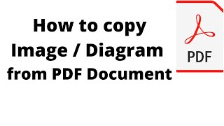 How to Copy Image from PDF to Word Document or Paint | Copy Diagram From PDF File to Paint or Word