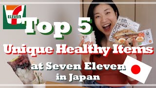 Top 5 Unique Healthy Items at Seven Eleven in Japan 🇯🇵 | high protein, low calorie, low fat