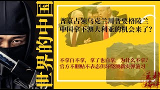 普京占领乌克兰川普要格陵兰，中国拿下澳大利亚机会来了；不拿白不拿，拿了也白拿，为什么不拿？官方不删贴不表态但环绕澳新实弹演习|《世界的中国 》（20250309）