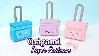 DIY Origami Paper Suitcase // DIY Mini Suitcase for Doll - Easy Tutorials