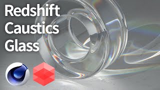 C4D Redshift Caustics Glass Prism Tutorial