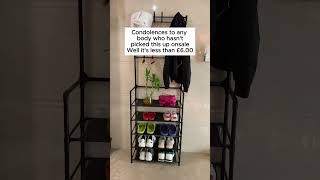 Multi-functional 5-tier shoe rack for home organization #shoerack