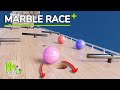 Marble Run Animation PLUS || Marble Race Jumping in the Sky