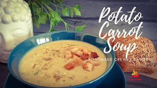 Potato Carrot Soup | Zupa Ziemniaczano Marchewka | Soup recipe in Polish \u0026 English |