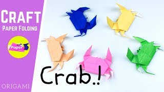 How to Make Simple and Easy Origami Crab | Origami Paper Crab for Beginners | DIY Handmade