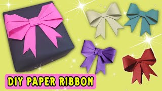 How To Fold a paper bow/ ribbon | easy paper bow | origami Pita
