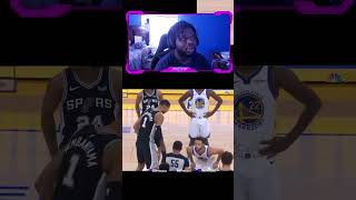 Lakers Fan Reacts To Stephen Curry vs Victor Wembanyama jump ball #shorts