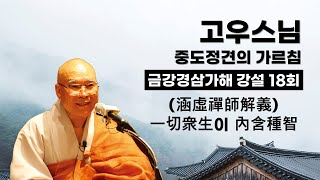 고우스님 - 금강경삼가해 강설 (18회).  (涵虛禪師解義) 一切衆生이 內含種智.....