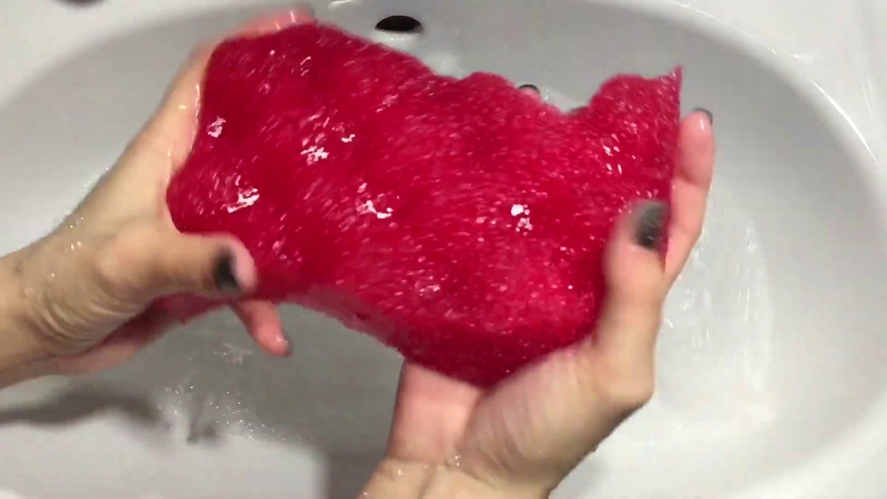 Asmr Sponges New Plastic Sponge Water Sounds And Soapy Squeezing