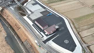 ドローン空撮‼️防災ステーション宮崎県延岡市　　天下町、上空からの風景