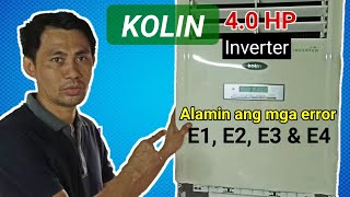 E1, E2, E3 \u0026 E4 ERROR KOLIN 4.0 HP