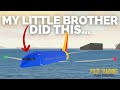 My Little Brother Played PTFS (again)... | Roblox