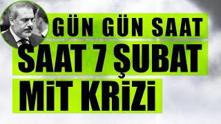 GÜN GÜN SAAT SAAT 7 ŞUBAT MİT KRİZİNDE YAŞANANLAR