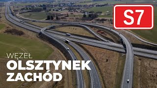 S7 Olsztynek - Nidzica –węzeł „Olsztynek Zachód” | Droga Ekspresowa / Expressway S7 | 03.2022 | DRON