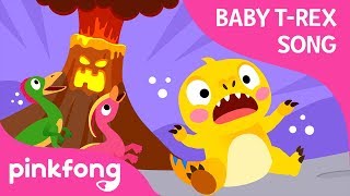 The Volcano Is Erupting | Baby T-Rex Songs | Dinosaur Songs | Pinkfong Songs for Children