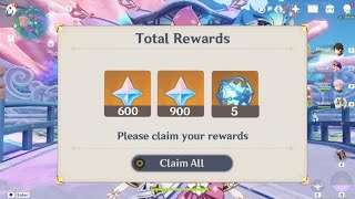 Don't forget to Claim your Free 1500 Primogems