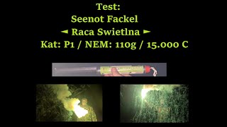 Test: Seenotfackel | Raca Swietlna | Kat: P1 | NEM: 110 g | Grün | Made in: Italien | 15.000 Candela