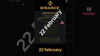 Wodl 22 February | Theme Protect Your Assets Wotd | Binance word of the day | Wodl answer today