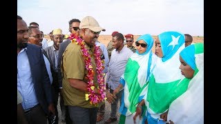 Madaxweynaha Puntland oo lagu soo dhaweyeey degmadda Dangorayo