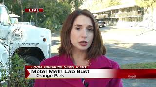 Motel meth lab bust