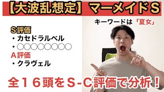 【2021マーメイドＳ全頭分析】「これは荒れるだろ・・・」Ｓ評価に抜擢したのはカセドラルベル！