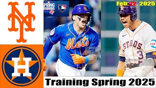 New York Mets Vs. Houston Astros GAME Highlights | MLB Training Spring 2025