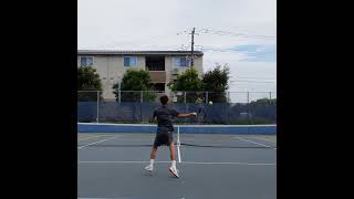 【テニス】相手を外に追い出してからのリバース回転のフォアハンドで叩き込む！！！【Shorts】#tennis #shorts #テニス #チャンネル登録よろしくお願いします #ショート