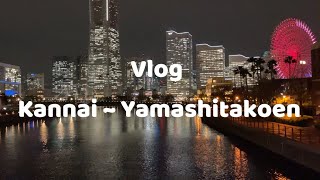 ( Yokohama Stroll Vlog ) Stroll around Kannai and Yamashita Park area. Japanese Scenery